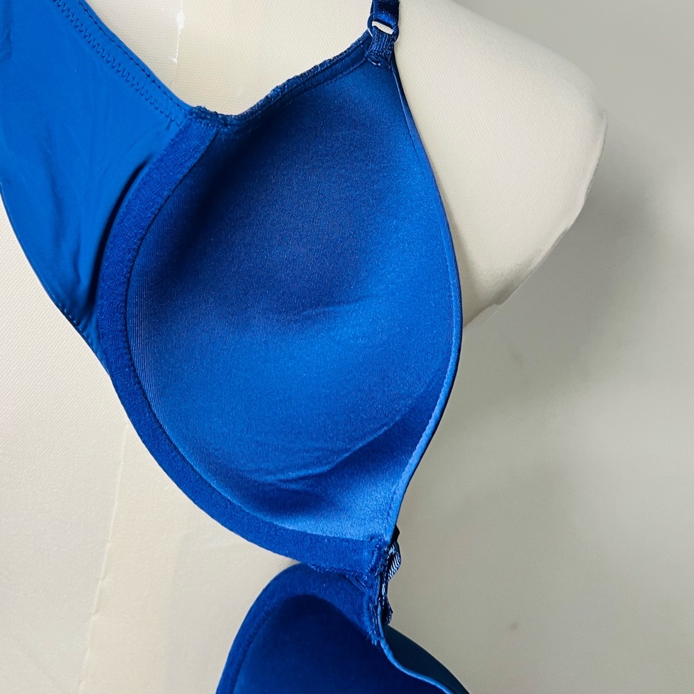 Victoria Secret Lot of 2 Women’s Push Up Bras Black and Blue 36B - Picture 14 of 14